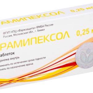 Прамипексол 0,25мг 30 шт. таблетки