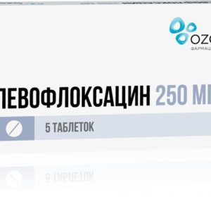 Левофлоксацин 250мг 5 шт. таблетки покрытые пленочной оболочкой