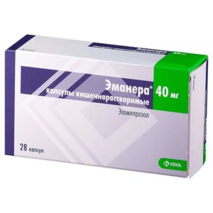Эманера 40мг 28 шт. капсулы кишечнорастворимые
