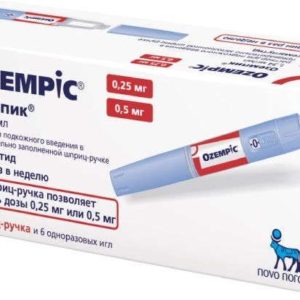 Оземпик 1,34мг/мл раствор для подкожного введения 1,5мл картридж шприц-ручка 1 шт. в комплекте с иглами новофайн плюс 6шт