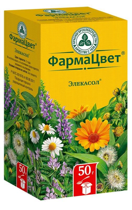 Элекасол сбор 50г - ☛ описание ☛ инструкция ☛ отзывы