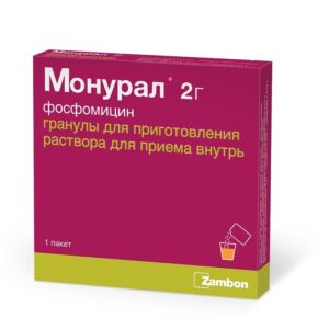 Монурал 2г 1 шт. гранулы для приготовления раствора для приема внутрь