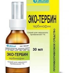 Эко-тербин 1% 30мл спрей для наружного применения