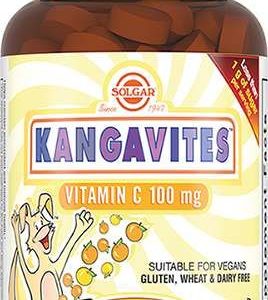 Солгар кангавитес витамин с таблетки жевательные 100мг для детей со вкусом апельсина 90 шт.