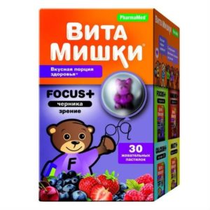Кидс формула витамишки фокус+ пастилки жевательные 30 шт.