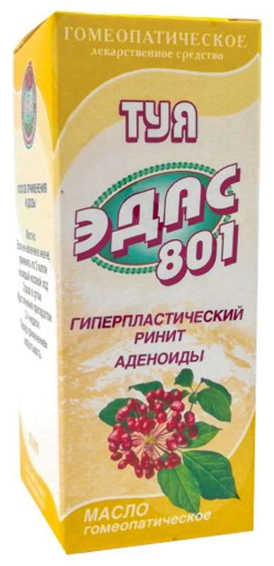 Эдас-801 масло туи 25мл - ☛ описание ☛ инструкция ☛ отзывы