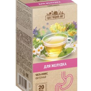 Цветущий луг фитал 6 чага-микс фиточай для желудка 1,5г 20 шт.