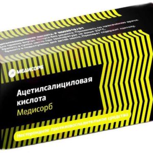 Ацетилсалициловая кислота медисорб 500мг 30 шт. таблетки