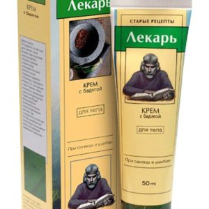 Лекарь крем для тела при синяках и ушибах с бадягой 50мл