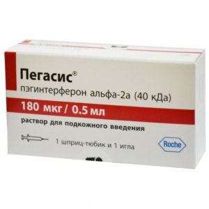 Пегасис 180мкг 0,5мл 1 шт. раствор для инъекций шприц-тюбик ф.хоффманн-ля рош лтд