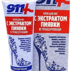 911 крем для ног тонизирующий экстракт пиявки/троксерутин 85мл твинс тэк