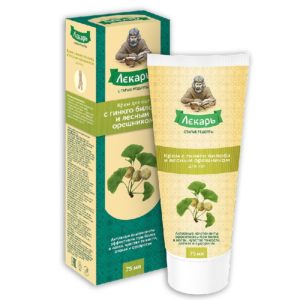 Лекарь крем с гинкго билоба и лесным орешником для ног 75 мл крем