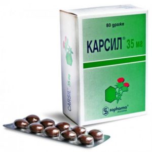 Карсил 35мг 80 шт. таблетки покрытые оболочкой