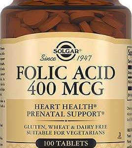 Солгар фолиевая кислота таблетки 400мкг 100 шт.