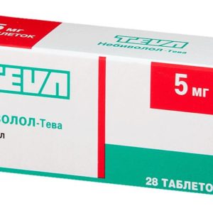 Небиволол-тева 5мг 28 шт. таблетки тева фармасьютикал вокс компани лтд.
