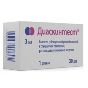 Диаскинтест 0,1мл/доза 3мл (30 доз) 1 шт. раствор для внутрикожного введения