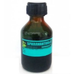 Бриллиантовый зеленый 1% 25мл раствор для наружного применения спиртовой