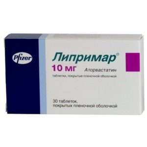 Липримар 10мг 30 шт. таблетки покрытые пленочной оболочкой pfizer ireland pharmaceuticals