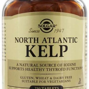 Солгар йод из бурых водорослей и йодид калия таблетки 250 шт.