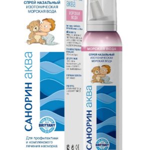 Санорин аква морская вода спрей назальный изотонический 120мл