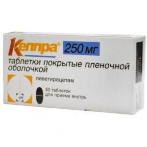 Кеппра 250мг 30 шт. таблетки
