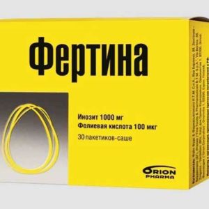 Фертина инозит 1000мг фолиевая 100мкг саше 3г 30 шт.