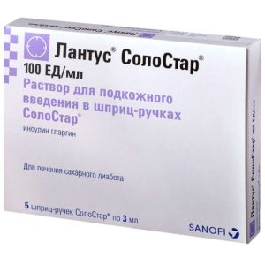 Лантус солостар 100ед/мл 3мл 5 шт. раствор для подкожного введения картр. в шпр.-ручк.