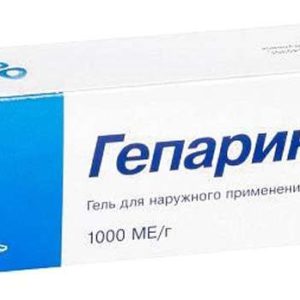Гепарин 1000 30г гель для наружного применения