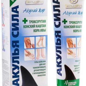 Акулья сила гель-бальзам акулий жир/троксерутин/конский каштан/кора ивы 100мл твинс тэк