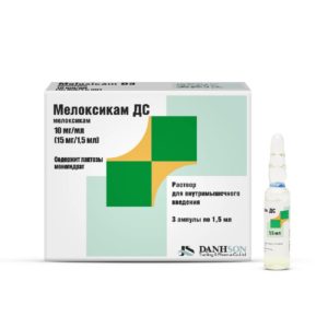 Мелоксикам дс 10мг/1мл 1,5мл 3 шт. раствор для инъекций