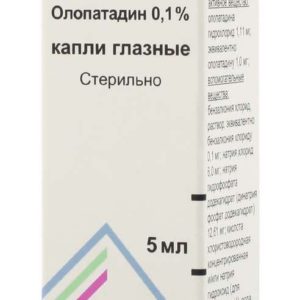 Опатанол 0,1% 5мл капли глазные