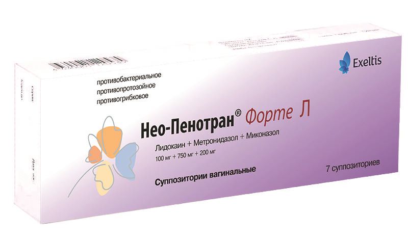 Нео-пенотран форте л 7 шт. суппозитории вагинальные - ☛ описание ...