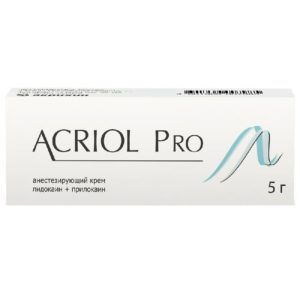 Акриол про 2,5%+2,5% 5г крем для местного/наружного применения