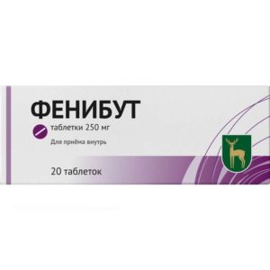 Фенибут 250мг 20 шт. таблетки