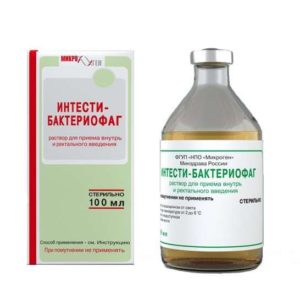 Бактериофаг интести 100мл раствор для приема внутрь и ректального введения