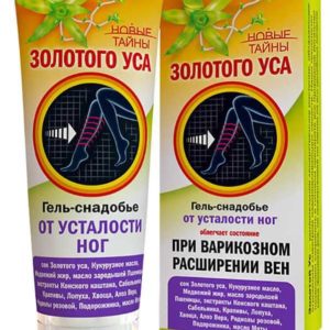 Новые тайны золотого уса гель-снадобье от усталости ног при варикозном расширении вен 75мл