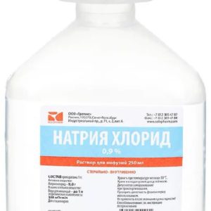 Натрия хлорид-солофарм 0,9% 250мл 1 шт. раствор для инфузий