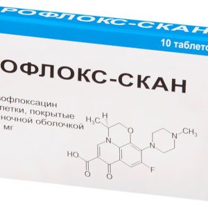 Рофлокс-скан 500мг 10 шт. таблетки покрытые пленочной оболочкой