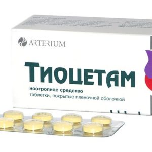Тиоцетам 200мг+50мг 60 шт. таблетки покрытые пленочной оболочкой