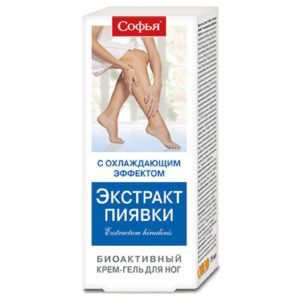 Софья экстракт пиявки крем-гель охлаждающий эффект 75мл