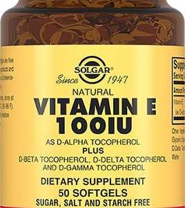 Солгар витамин е капсулы 100ме 50 шт.