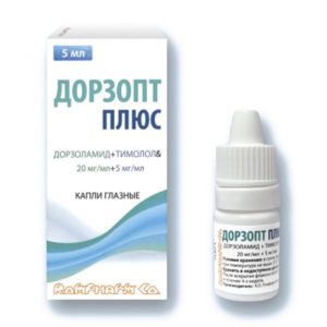 Дорзопт плюс 5мл капли глазные