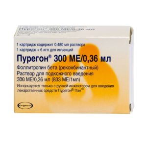 Пурегон 300ме 0,36мл 1 шт. раствор для инъекций картридж