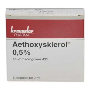 Этоксисклерол 0,5% 2мл 5 шт. раствор для внутривенного введения