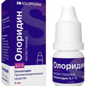 Олоридин 0,1% 5мл капли глазные
