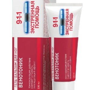 911 венотоник гель-бальзам для ног при тяжести/боли/отеках 100мл