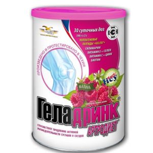 Геладринк артродиет малина 390г