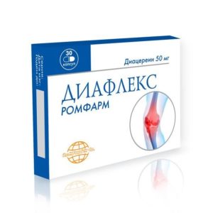 Диафлекс ромфарм 50мг 30 шт. капсулы