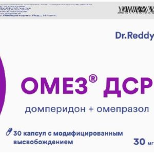 Омез дср 30мг+20мг 30 шт. капсулы модифицированного высвобождения